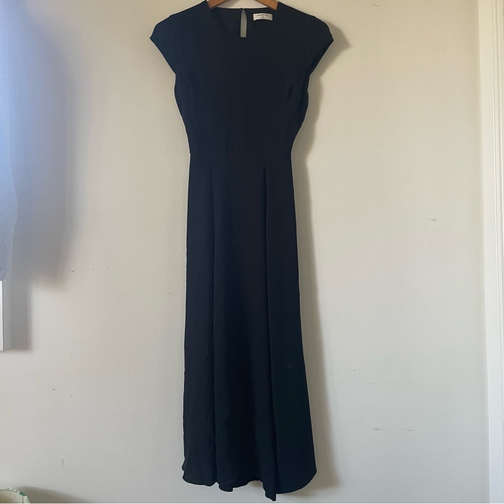 Babaton slit and open back dress